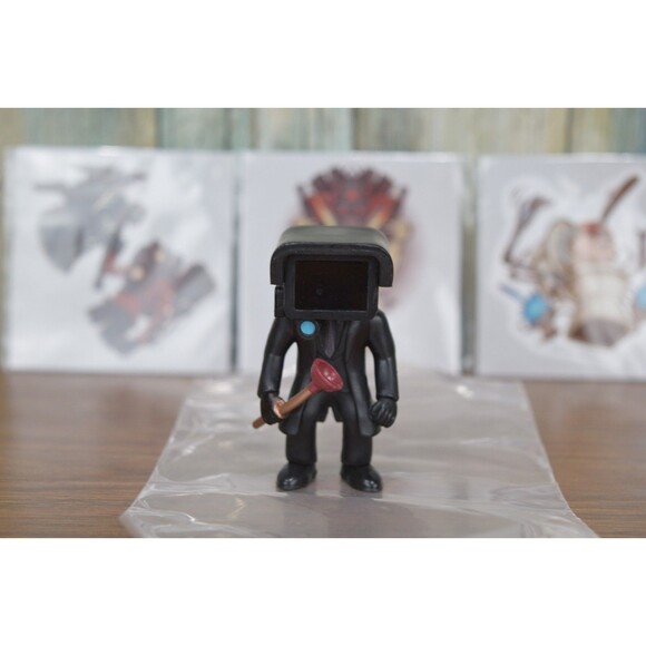 Skibidi Toilet Plungerman Figure Series 1 Bonkers Toys 2.5" Cameraman Red Plunge - Picture 3 of 7